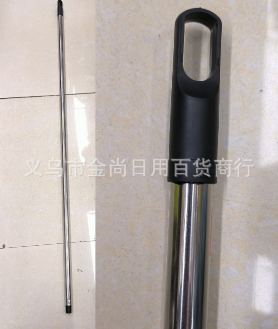 扫把杆子旋转不旋转手柄不锈钢直杆配意大利螺旋纹1.2米或1.3详情1